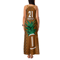 Custom Hawaii Honolulu Bowl Family Matching Tank Maxi Dress and Hawaiian Shirt With Kakau Tribal Pattern - Wonder Print Shop