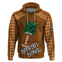 Custom Hawaii Honolulu Bowl Hoodie With Kakau Tribal Pattern - Wonder Print Shop
