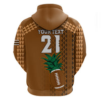 Custom Hawaii Honolulu Bowl Hoodie With Kakau Tribal Pattern - Wonder Print Shop