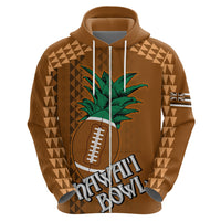 Custom Hawaii Honolulu Bowl Hoodie With Kakau Tribal Pattern - Wonder Print Shop
