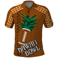 Custom Hawaii Honolulu Bowl Polo Shirt With Kakau Tribal Pattern - Wonder Print Shop
