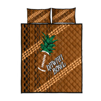 Custom Hawaii Honolulu Bowl Quilt Bed Set With Kakau Tribal Pattern - Wonder Print Shop