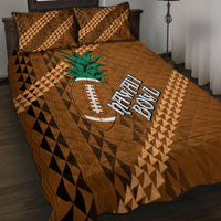 Custom Hawaii Honolulu Bowl Quilt Bed Set With Kakau Tribal Pattern - Wonder Print Shop