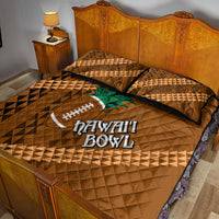 Custom Hawaii Honolulu Bowl Quilt Bed Set With Kakau Tribal Pattern - Wonder Print Shop
