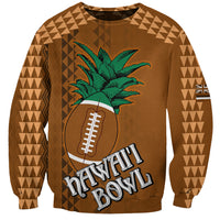 Custom Hawaii Honolulu Bowl Sweatshirt With Kakau Tribal Pattern - Wonder Print Shop
