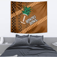 Custom Hawaii Honolulu Bowl Tapestry With Kakau Tribal Pattern - Wonder Print Shop