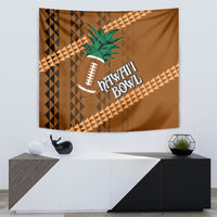 Custom Hawaii Honolulu Bowl Tapestry With Kakau Tribal Pattern - Wonder Print Shop