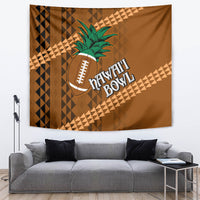 Custom Hawaii Honolulu Bowl Tapestry With Kakau Tribal Pattern - Wonder Print Shop
