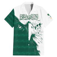 Saudi Arabia Falcon Family Matching Mermaid Dress and Hawaiian Shirt Simple Saudi Pattern LT9 - Wonder Print Shop