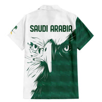 Saudi Arabia Falcon Family Matching Mermaid Dress and Hawaiian Shirt Simple Saudi Pattern LT9 - Wonder Print Shop