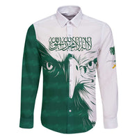 Saudi Arabia Falcon Family Matching Off Shoulder Maxi Dress and Hawaiian Shirt Simple Saudi Pattern LT9 - Wonder Print Shop