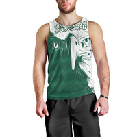 Saudi Arabia Falcon Men Tank Top Simple Saudi Pattern - Wonder Print Shop