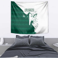 Saudi Arabia Falcon Tapestry Simple Saudi Pattern - Wonder Print Shop