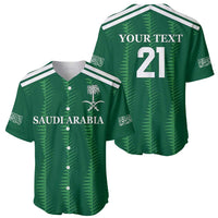 Custom Saudi Arabia Football Baseball Jersey Green Al -Arabiyyah Concept 23-2024 LT9 - Wonder Print Shop