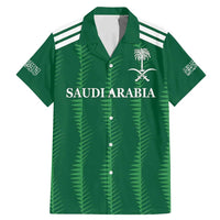 Custom Saudi Arabia Football Family Matching Mermaid Dress and Hawaiian Shirt Green Al -Arabiyyah Concept 23-2024 LT9 - Wonder Print Shop