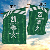 Custom Saudi Arabia Football Garden Flag Green Al -Arabiyyah Concept 23-2024 - Wonder Print Shop