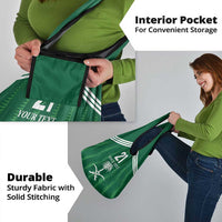 Custom Saudi Arabia Football Grocery Bag Green Al -‘Arabiyyah Concept 23-2024