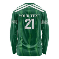 Custom Saudi Arabia Football Long Sleeve Shirt Green Al -Arabiyyah Concept 23-2024 - Wonder Print Shop