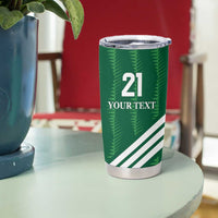 Custom Saudi Arabia Football Tumbler Cup Green Al -Arabiyyah Concept 23-2024 - Wonder Print Shop