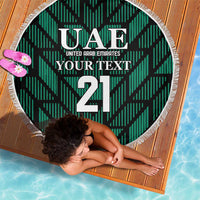 Custom UAE Football Beach Blanket Green Concept 19-2020 LT9 - Wonder Print Shop