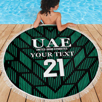 Custom UAE Football Beach Blanket Green Concept 19-2020 LT9 - Wonder Print Shop