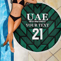 Custom UAE Football Beach Blanket Green Concept 19-2020 LT9 - Wonder Print Shop