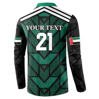 Custom UAE Football Button Sweatshirt Green Concept 19-2020 LT9 - Wonder Print Shop