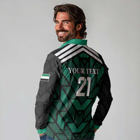 Custom UAE Football Long Sleeve Polo Shirt Green Concept 19-2020 - Wonder Print Shop