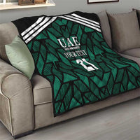 Custom UAE Football Quilt Green Concept 19-2020 - Wonder Print Shop