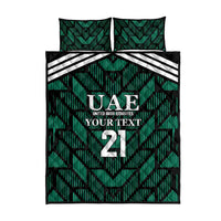 Custom UAE Football Quilt Bed Set Green Concept 19-2020 - Wonder Print Shop