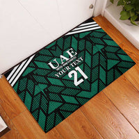 Custom UAE Football Rubber Doormat Green Concept 19-2020 - Wonder Print Shop