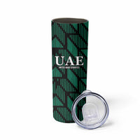 Custom UAE Football Skinny Tumbler Green Concept 19-2020 - Wonder Print Shop