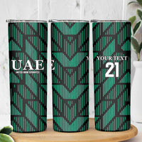 Custom UAE Football Skinny Tumbler Green Concept 19-2020 - Wonder Print Shop