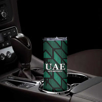 Custom UAE Football Skinny Tumbler Green Concept 19-2020 - Wonder Print Shop