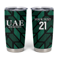 Custom UAE Football Tumbler Cup Green Concept 19-2020 - Wonder Print Shop