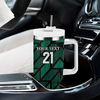 Custom UAE Football Tumbler With Handle Green Concept 19-2020 - Wonder Print Shop