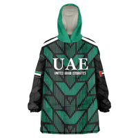 Custom UAE Football Wearable Blanket Hoodie Green Concept 19-2020 - Wonder Print Shop