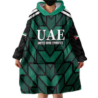 Custom UAE Football Wearable Blanket Hoodie Green Concept 19-2020 - Wonder Print Shop