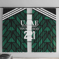 Custom UAE Football Window Curtain Green Concept 19-2020 - Wonder Print Shop