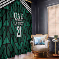Custom UAE Football Window Curtain Green Concept 19-2020 - Wonder Print Shop