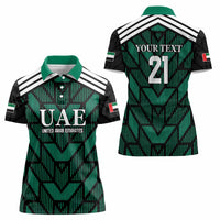 Custom UAE Football Women Polo Shirt Green Concept 19-2020 - Wonder Print Shop