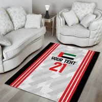 Custom UAE Football Area Rug The Whites Concept 19-2020 LT9 - Wonder Print Shop