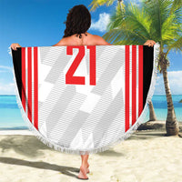 Custom UAE Football Beach Blanket The Whites Concept 19-2020 LT9 - Wonder Print Shop
