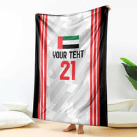 Custom UAE Football Blanket The Whites Concept 19-2020 LT9