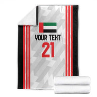 Custom UAE Football Blanket The Whites Concept 19-2020 LT9