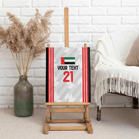 Custom UAE Football Canvas Wall Art The Whites Concept 19-2020 LT9 - Wonder Print Shop