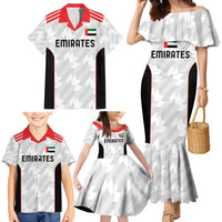 Custom UAE Football Family Matching Mermaid Dress and Hawaiian Shirt The Whites Concept 19-2020 LT9 - Wonder Print Shop