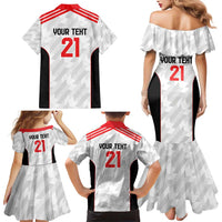 Custom UAE Football Family Matching Mermaid Dress and Hawaiian Shirt The Whites Concept 19-2020 LT9 - Wonder Print Shop