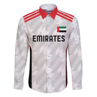 Custom UAE Football Family Matching Puletasi and Hawaiian Shirt The Whites Concept 19-2020 - Wonder Print Shop