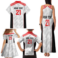 Custom UAE Football Family Matching Tank Maxi Dress and Hawaiian Shirt The Whites Concept 19-2020 - Wonder Print Shop